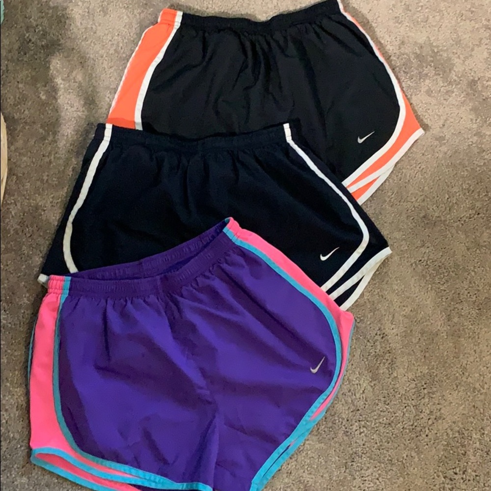 3 pairs of Nike dri fit shorts